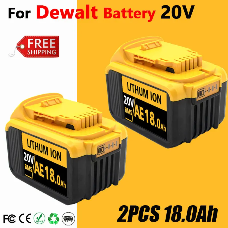 DCB200 20V Battery Compatible with for dewalt power Tools 18V 12Ah rechargeable electric tool Lithium batteries 20V 18Volt 18v 1