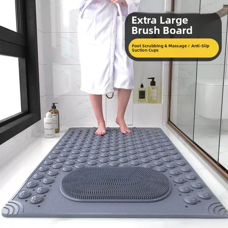 

Bathroom Anti-Slip Mat Bath Room Washing Foot Pad Toilet Special Purpose Rubbing Foot Mat Home Use Modern Style PVC Material