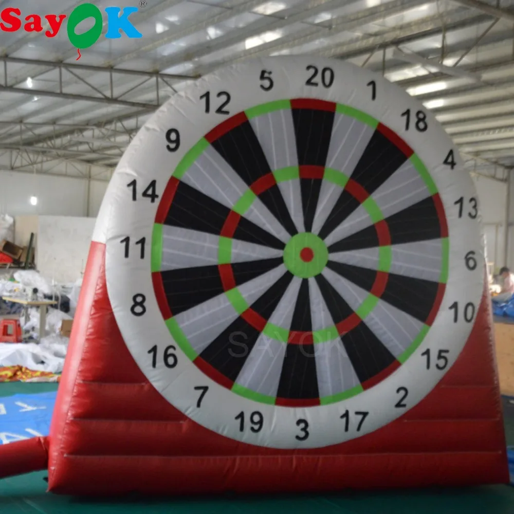 Pvc Inflatable Football Dart Board Game Inflatable Soccer Darts Board Single Sides For Outdoor Party Sport Playing