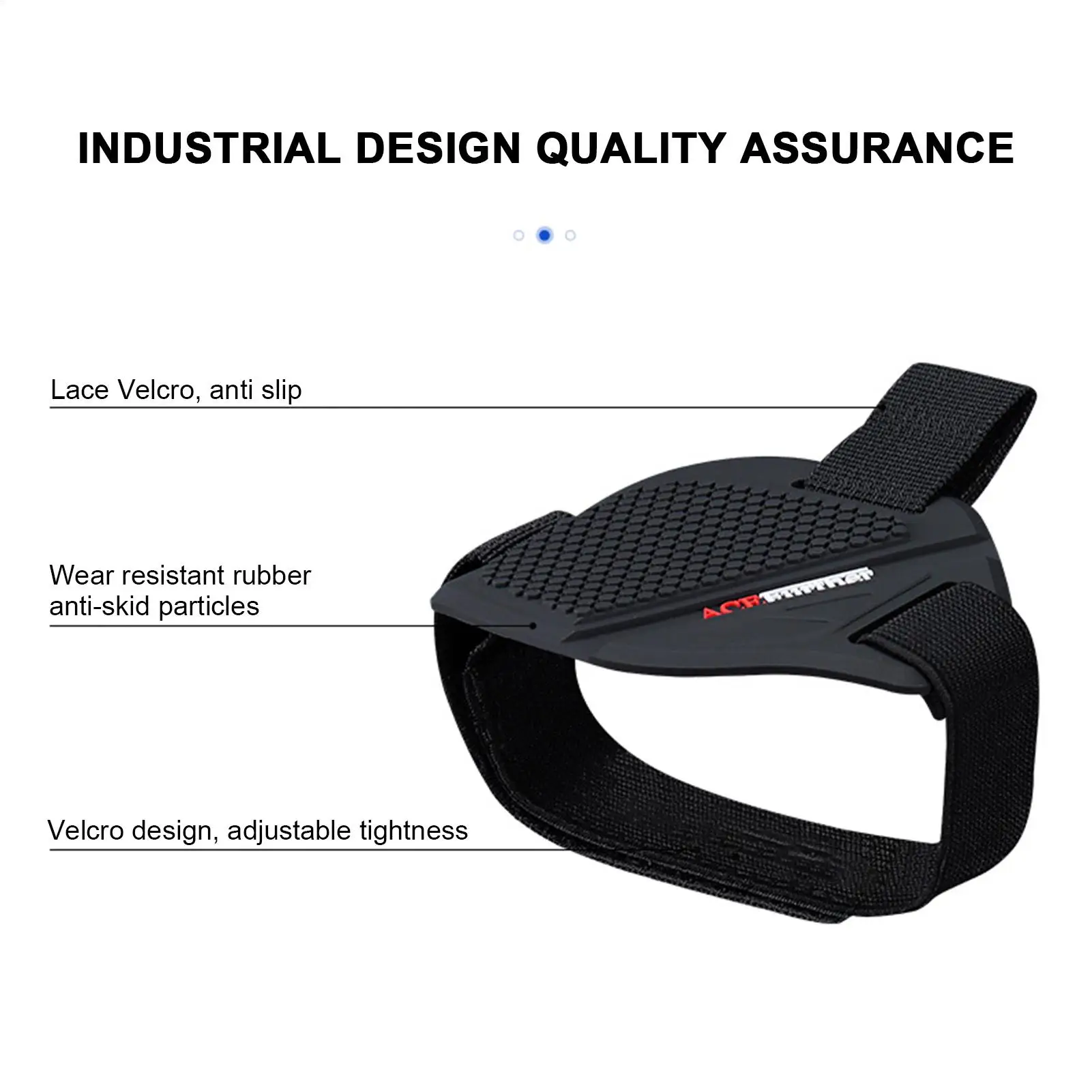 Kép 6: 1db Motorbicikli Egyetemes Cselszövő csúszásgátló pad-heavy-duty Gumi Bakancs cover-adjustable Ajánló Cipő fedezze számára Biztonságos fogas Bevált vmit