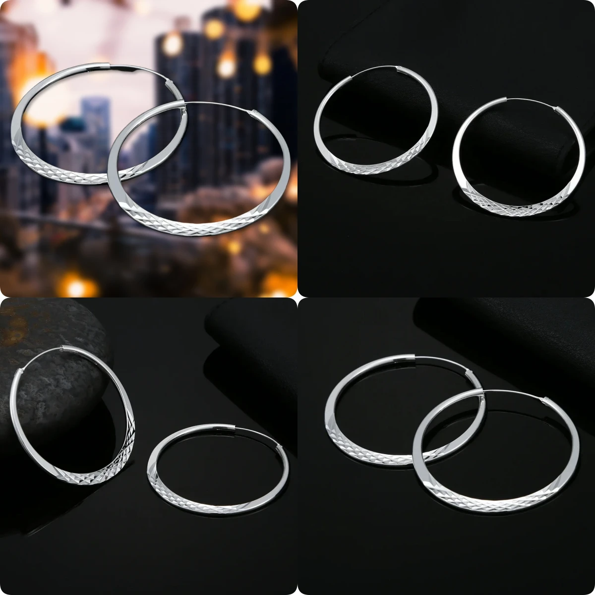 

Hot Fine 925 sterling Silver Luxury hook cute Earrings Charms for Woman Engagement Wedding party luxury jewelry gifts