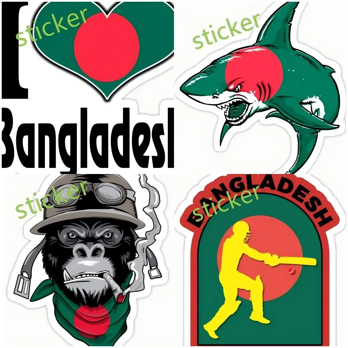 

Bangladesh Car Stickers and Decals Styling Funny Decoration Window Bumper Motorcycle Laptop Trunk Accessories