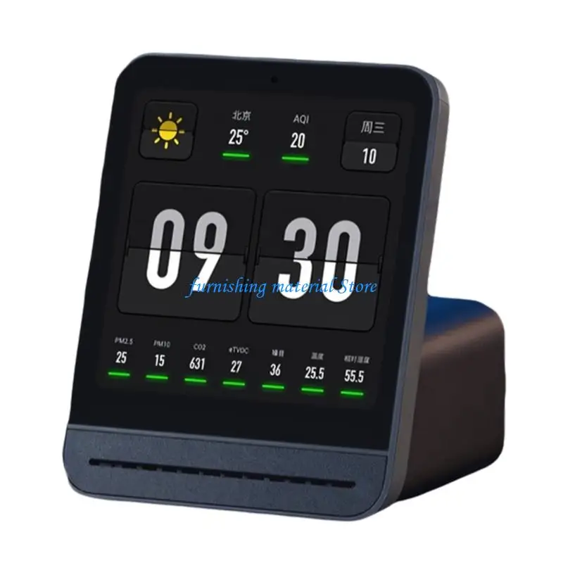 

Y5GD Air Quality transducer with Alarm System Usb Rechargeable Monitor Easy to Use for Indoor Pollution & Noise Detection