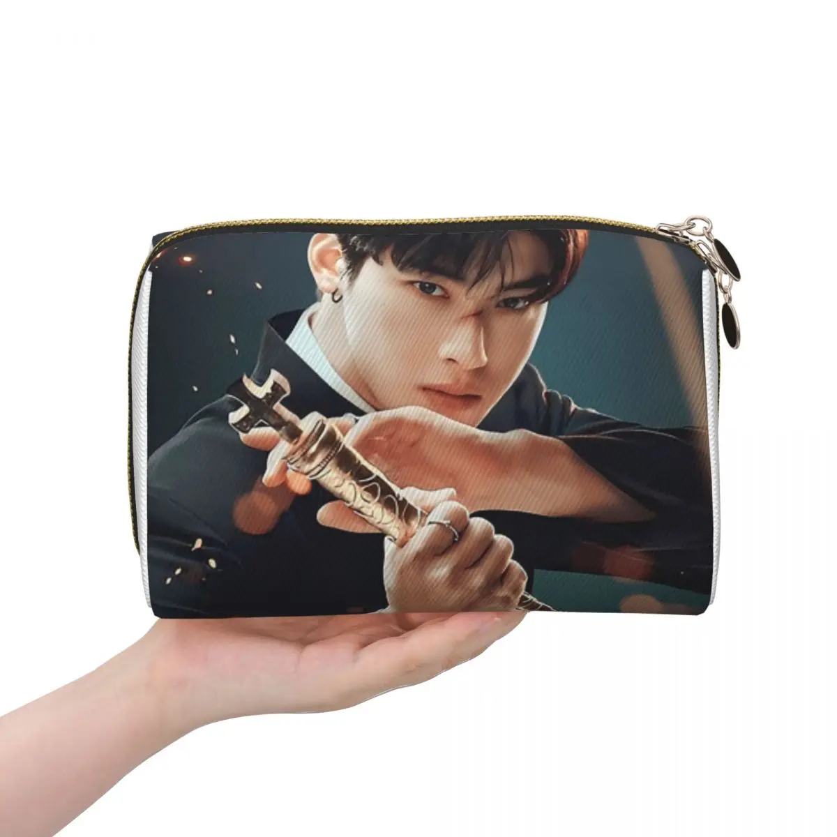 

Cha Eunwoo женские косметички дорожный органайзер для макияжа сумка для хранения туалетных принадлежностей Dopp Kit Box