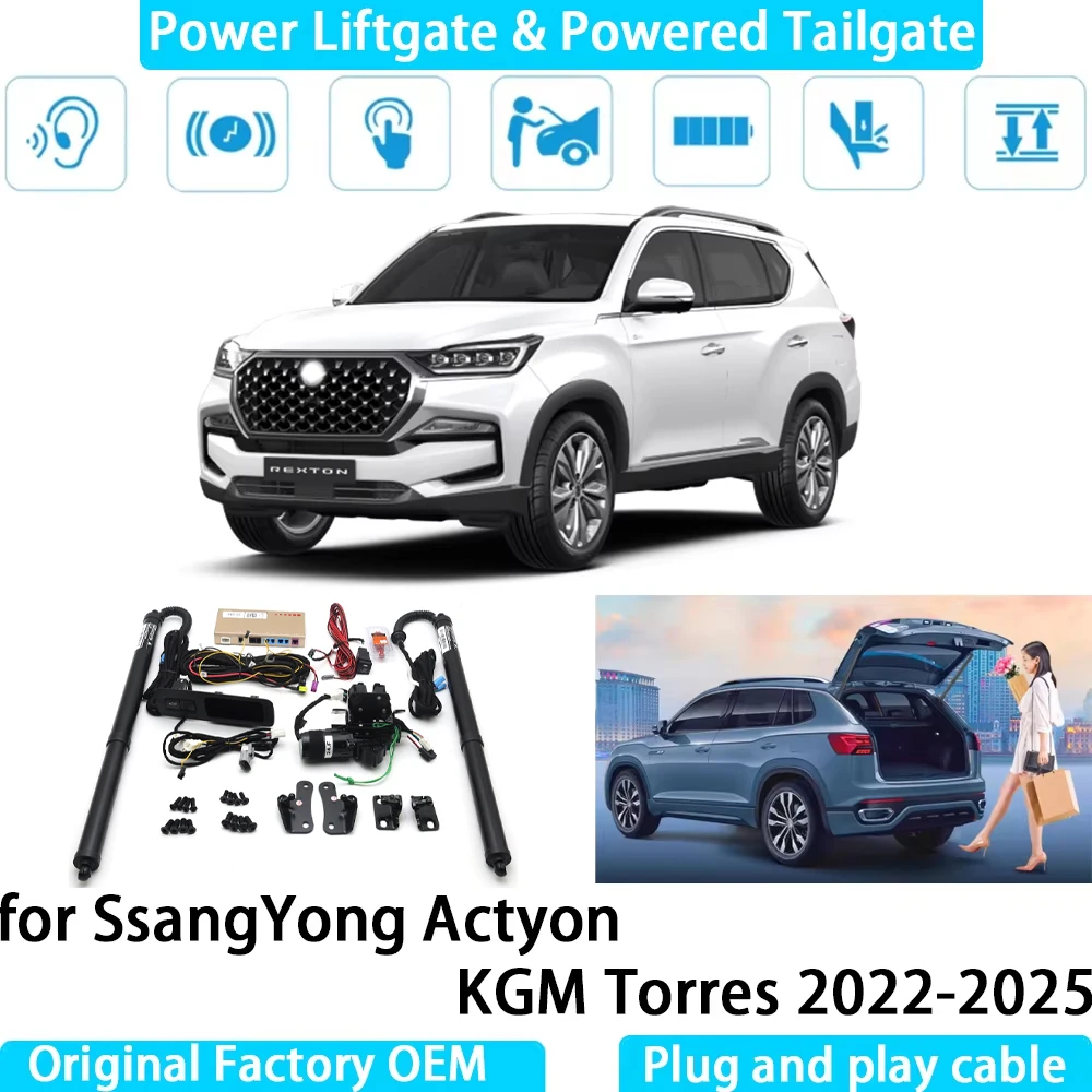 for SsangYong Actyon KGM Torres 2022-2025 Automatic Electric Power Liftgate Powered Tailgate Strut Tail Gate Lift System
