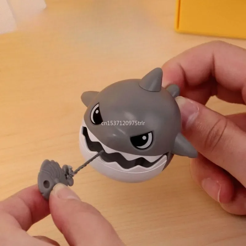 Porte-clés pendentif requin de dessin animé pour enfants, ligne de côtes, jouet anti-stress, jugettes de simulation, bouche parfaite