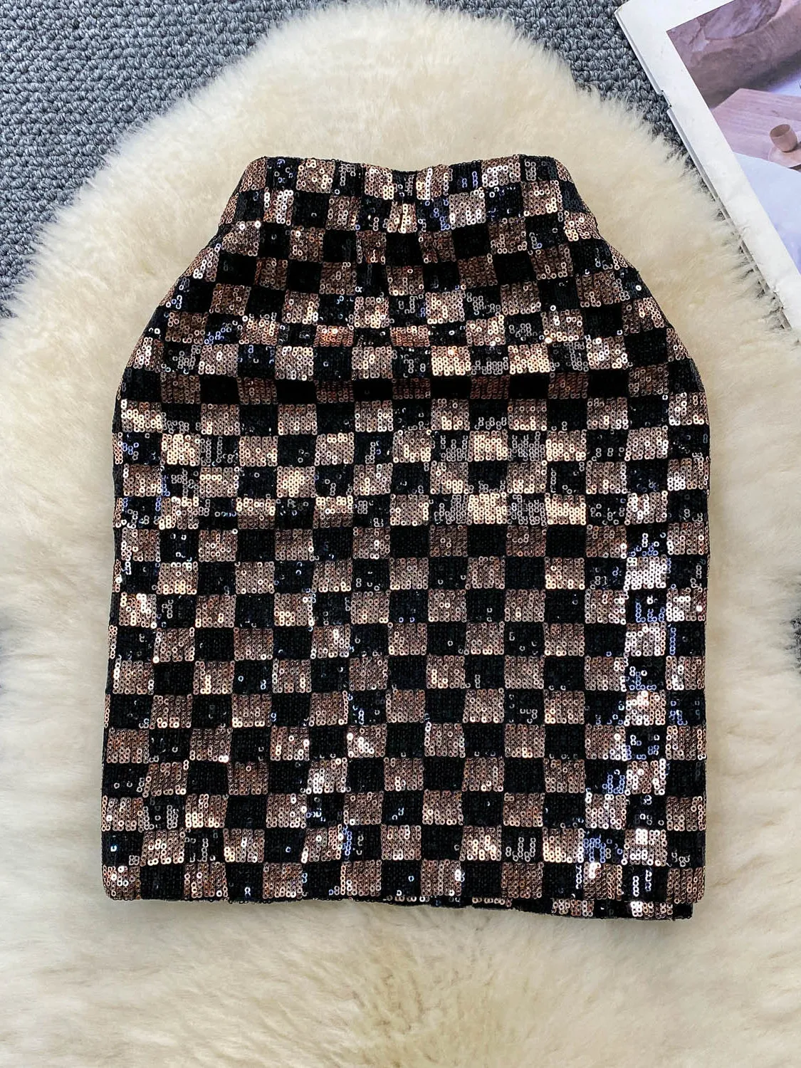 

iny Sequin High Waist f Body Skirt Women's Spring Summer Faion Slim Fit Color Blo ort Skirt Girls High Waist Sle