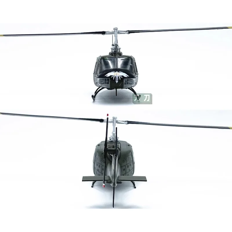 Diecast 1:48 Scale American UH-1 Huey Helicopter Simulation Alloy Static Aircraft Model Collectible Toy Gift