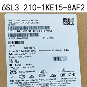 

New in sealed box 6SL3210-1KE15-8AF2 Inverter G120C