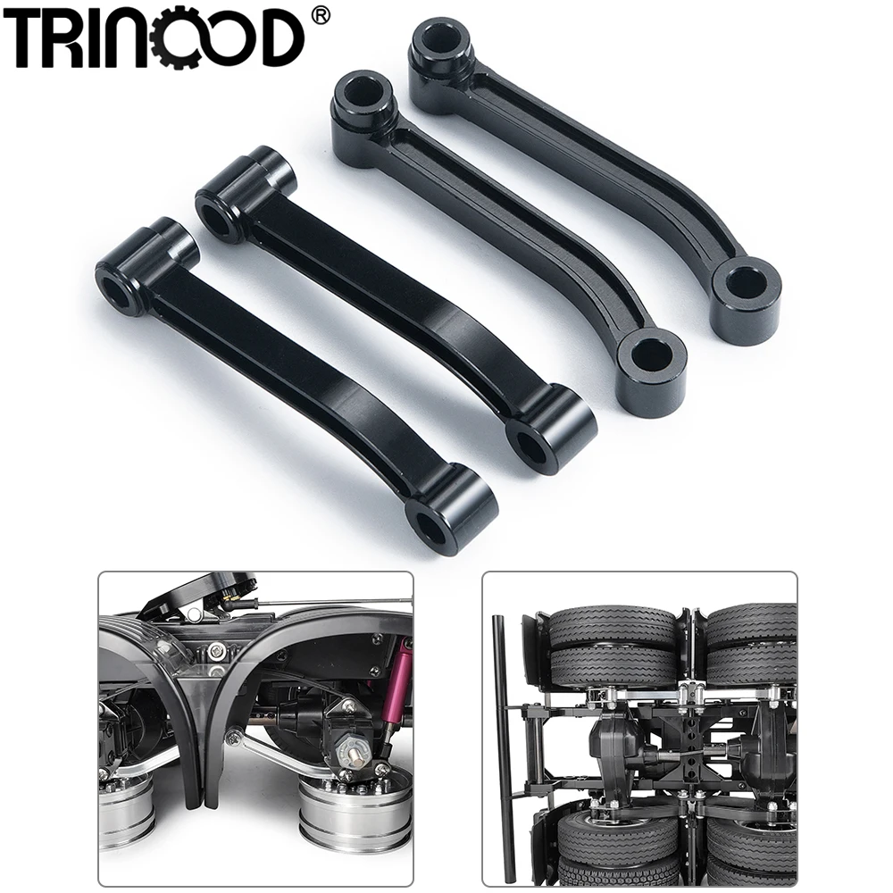 TRINOOD Tamiya Truck 1/14 Lower Link Rod Servo Link Connecting Steering Tie Rods RC Trailer Tractor Cargo Car Upgrade Parts