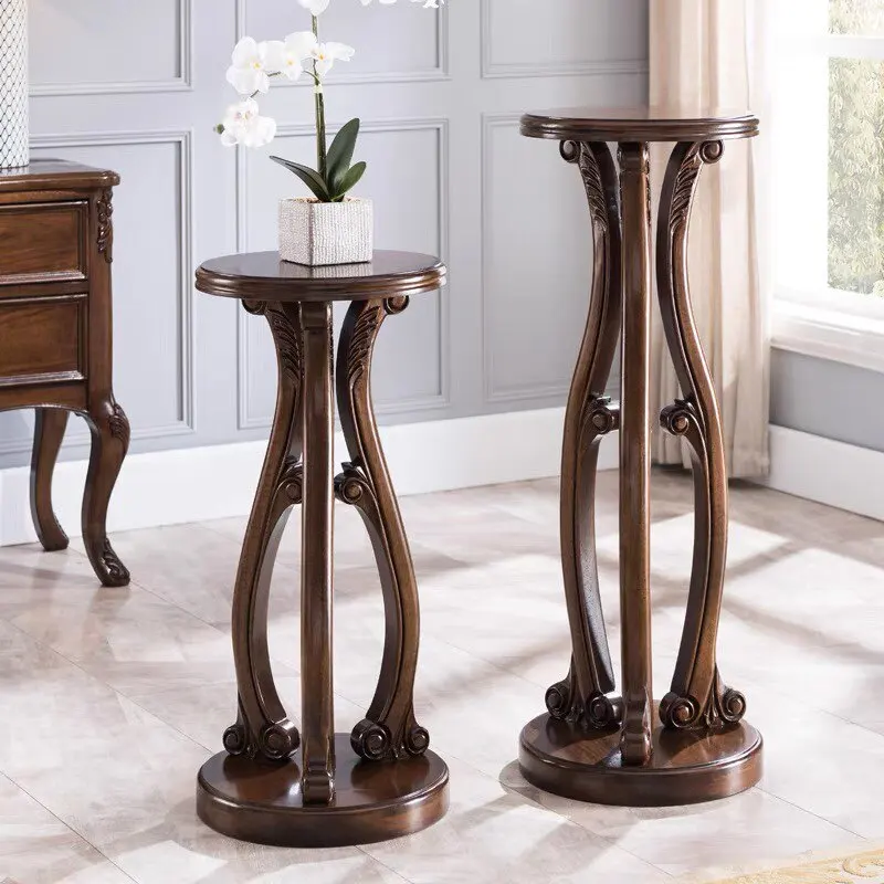 American living room entrance solid wood creative flower