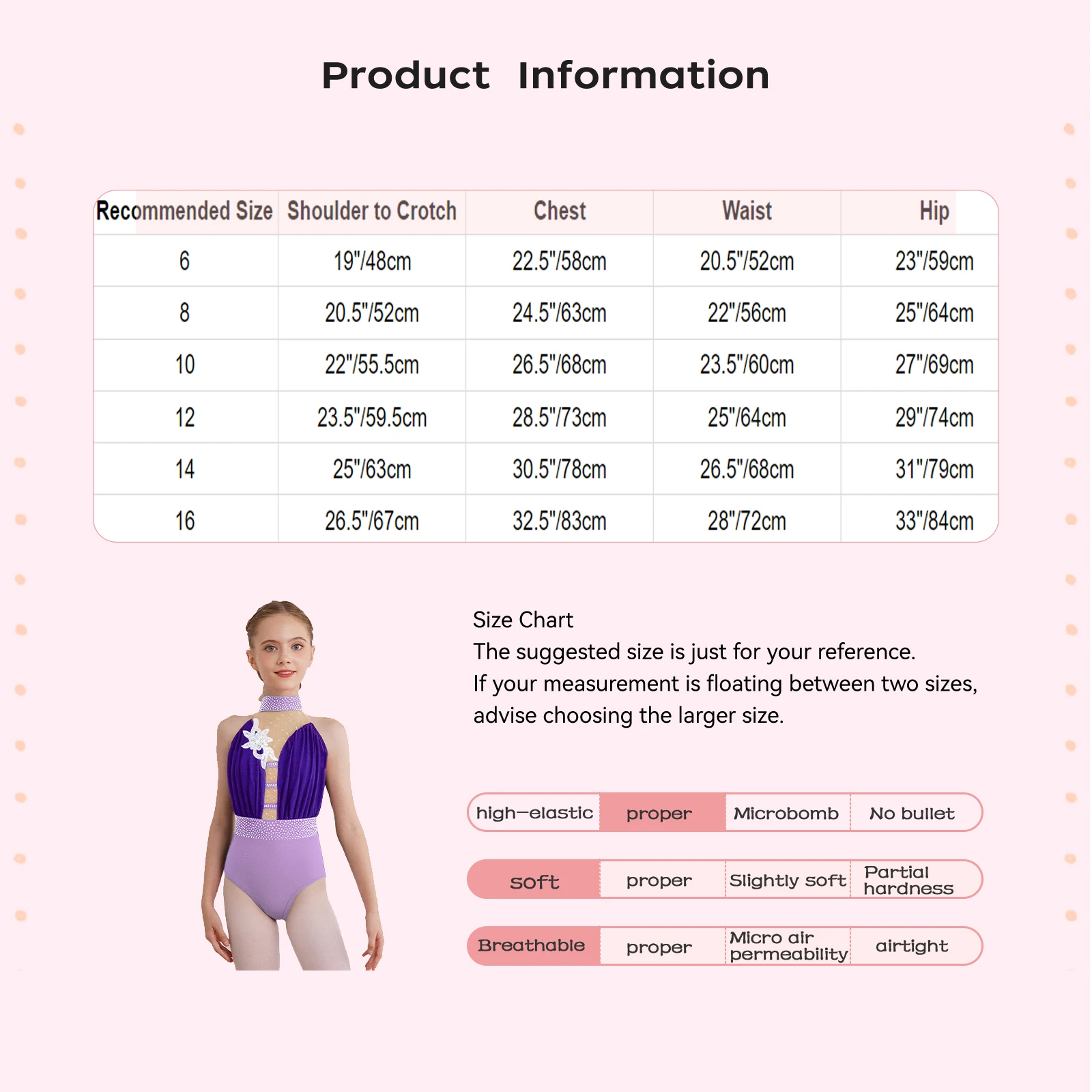 Kids Girls Ballet Figure Skating Rhythmic Gymnastics Sheer Mesh Applique Rhinestones Leotard Stage Performance Costume Dancewear