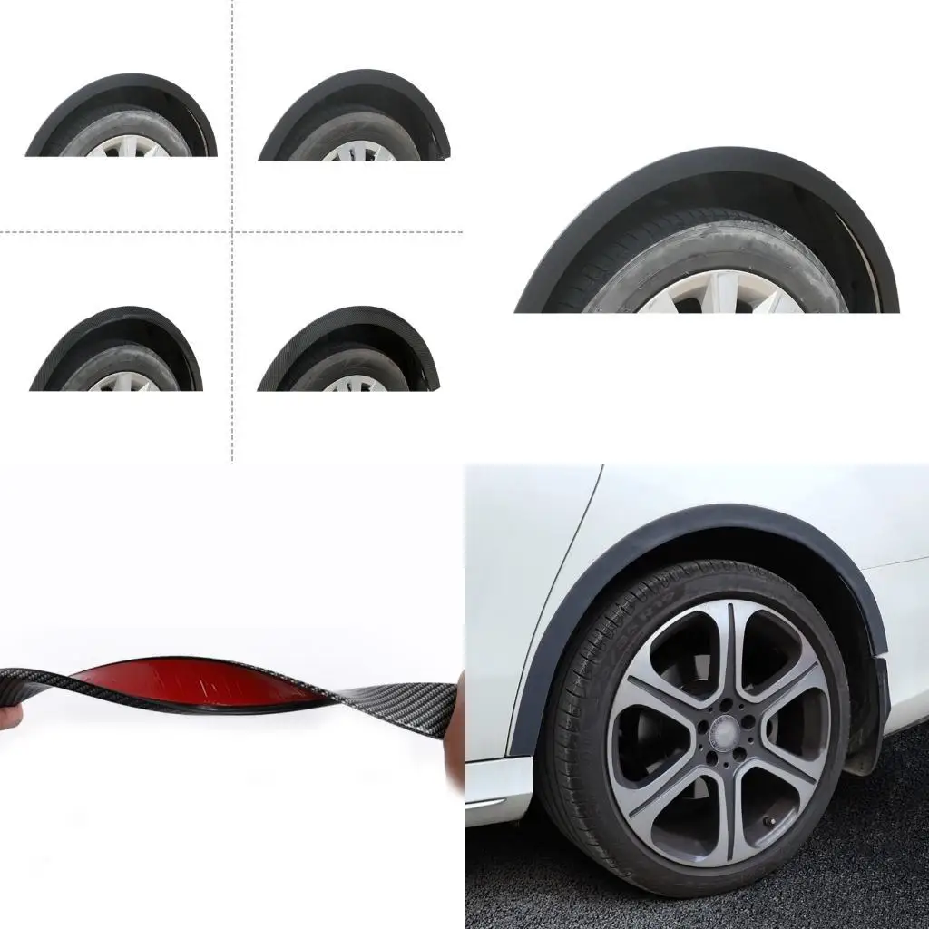 Automotive PVC Wheel Guard Anti Scratch Strips Easy Install Wheel Eyebrow Protector For Cars SUVs New