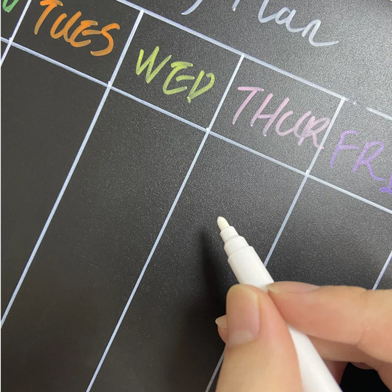 A3 Size Magnetic Blackboard Fridge Sticker Dust Free Chalkboard Office Supplies Calendar Table Chalk Board Chalkboard Labels