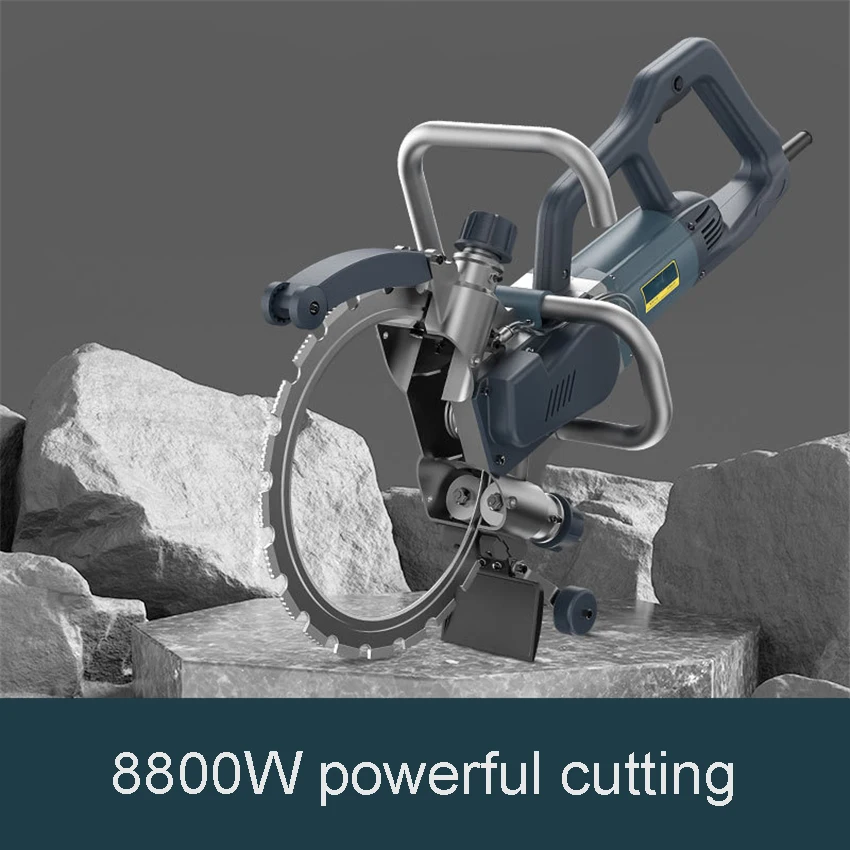 D370 Electric Stone Cutting Machine High-frequency Ring Saw High-Power Concrete Wall Cutting Machine 220V 8800W 3000RPM 270mm