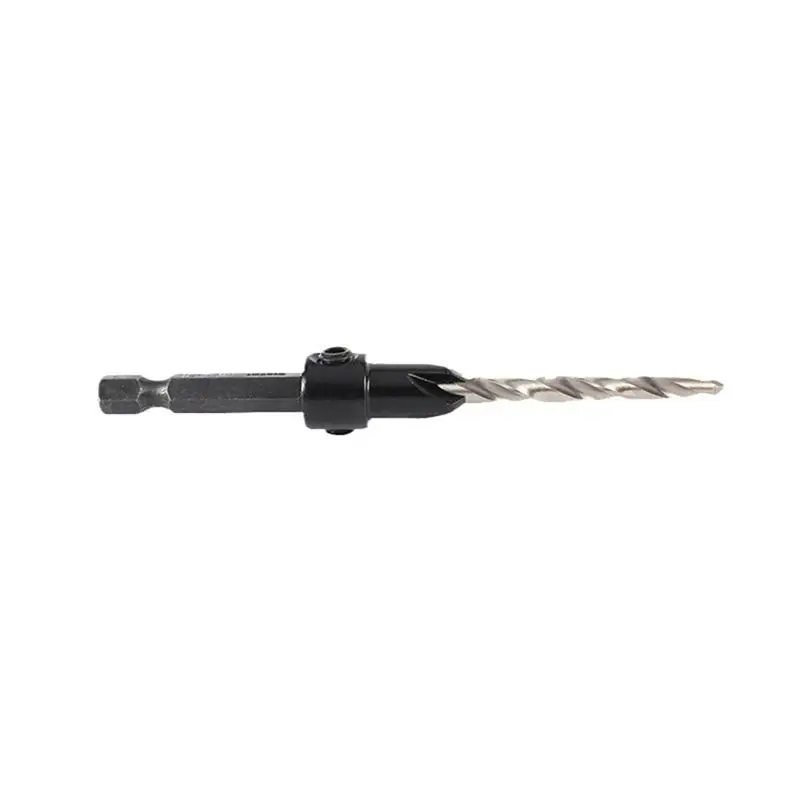 BHTS-5Pcs High Speed Steel Adjustable Wood Countersink Drill Bit Set Tapered Drill Bit For Woodworking 4 6 8 10 12