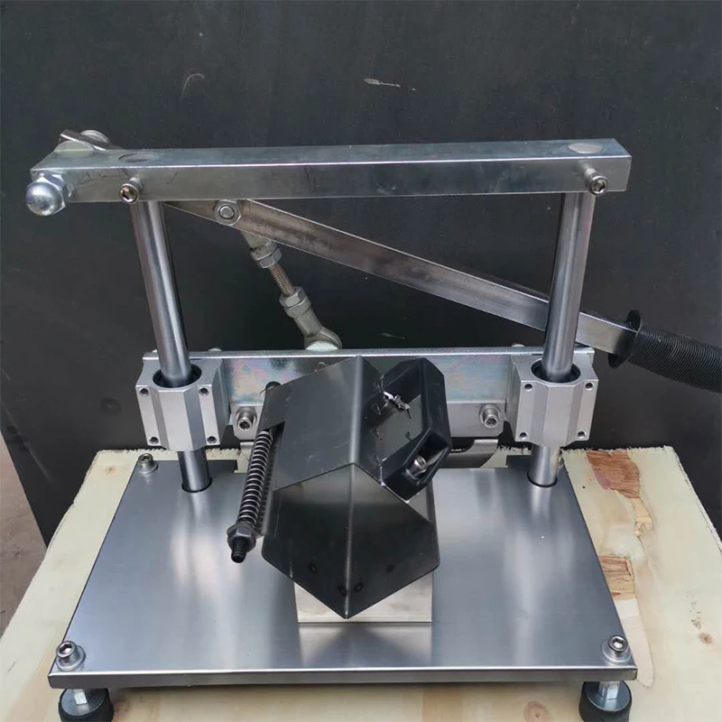 Cortadora de cordero Manual, cortador de carne de palanca de acero inoxidable para el hogar, carne congelada, carne de vaca grasa, cepilladora de carne Manual comercial