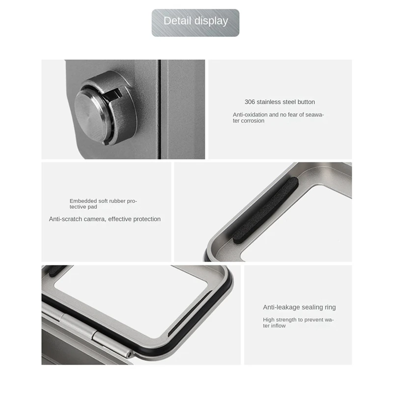 Funda protectora subacuática para Gopro Hero 11, 10, 9, accesorios para buceo, 40M