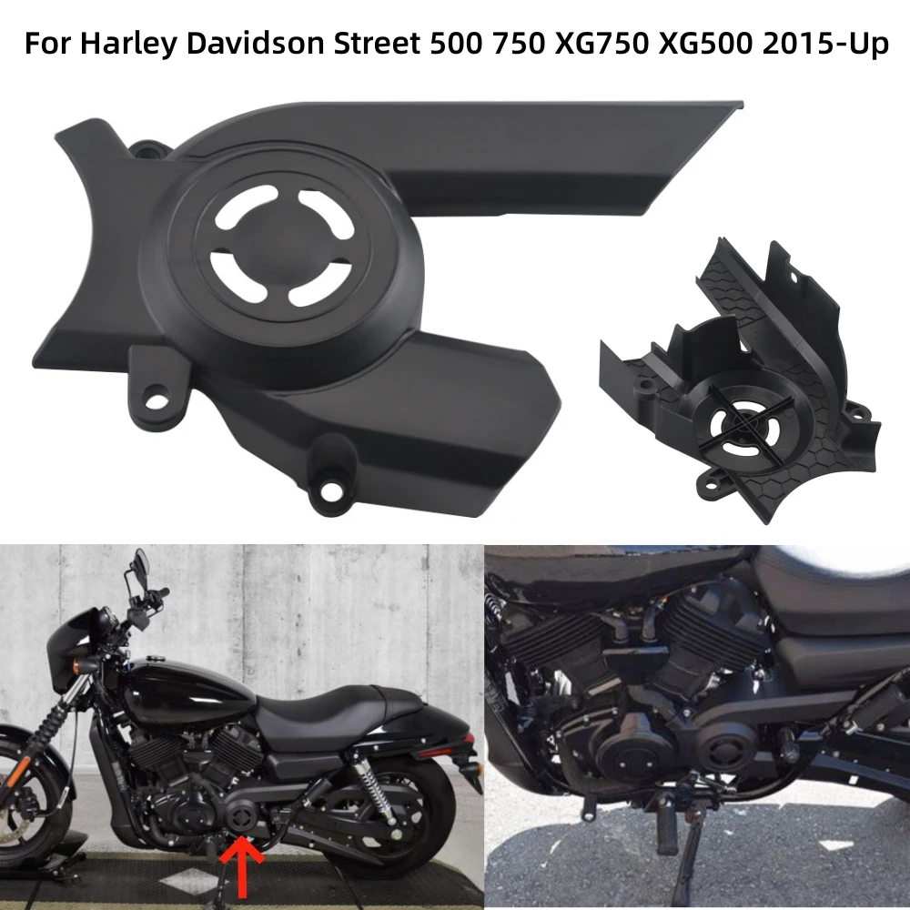 For Harley Street 500 750 XG750 XG500 2015-2023 Motorcycle Accessories ABS Plastic Front Pulley Sprocket Cover Protector Guar