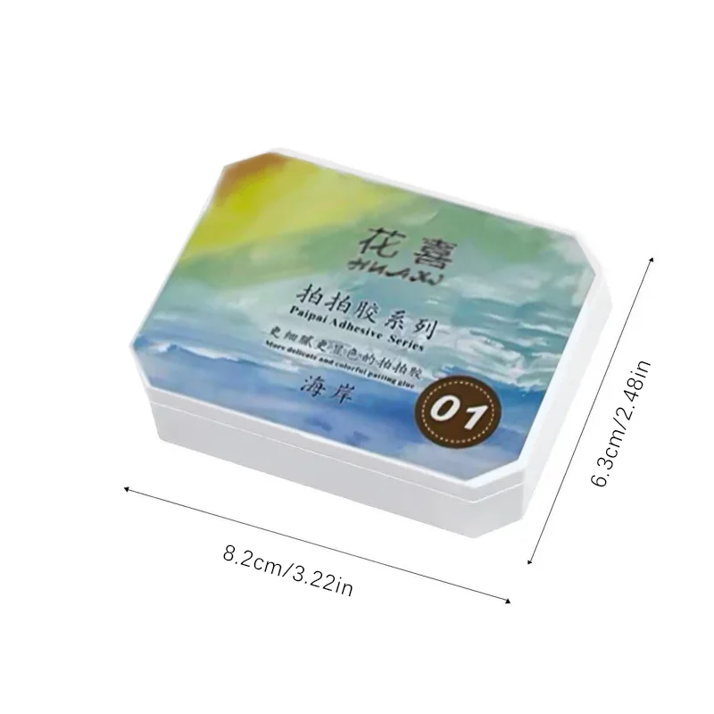 Pegamento de Parches de 9 Colores, Colores Vivos para Uñas, Decoración de Degradado, Diseño Creativo de Uñas, Tendencia de Venta 6