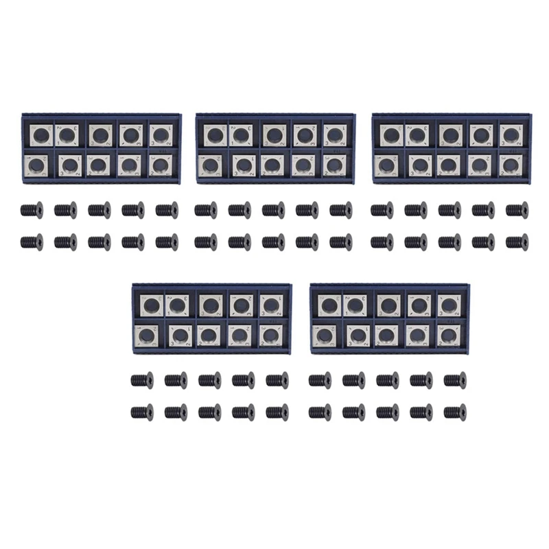 insercao quadrada reta do cortador do carboneto m610 mm parafusos para trabalhar madeira cnim hot 50 pcs 14 mm 50 pcs 01