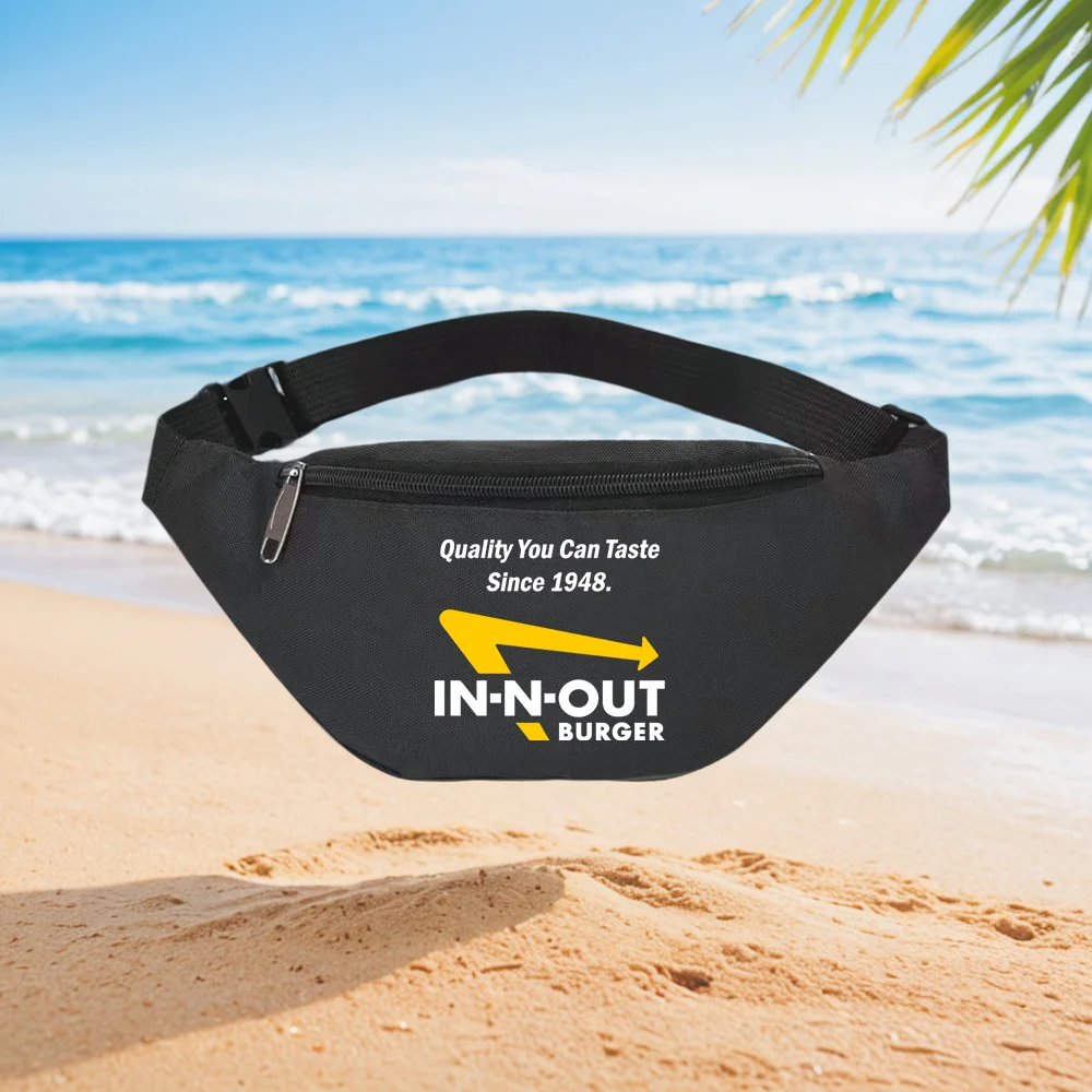 In-N-Out Burger Quality Taste Since 1948 Waist Backpack Crossbody Chest Bag Street Casual Sporty Fashionable Simple Unique Print