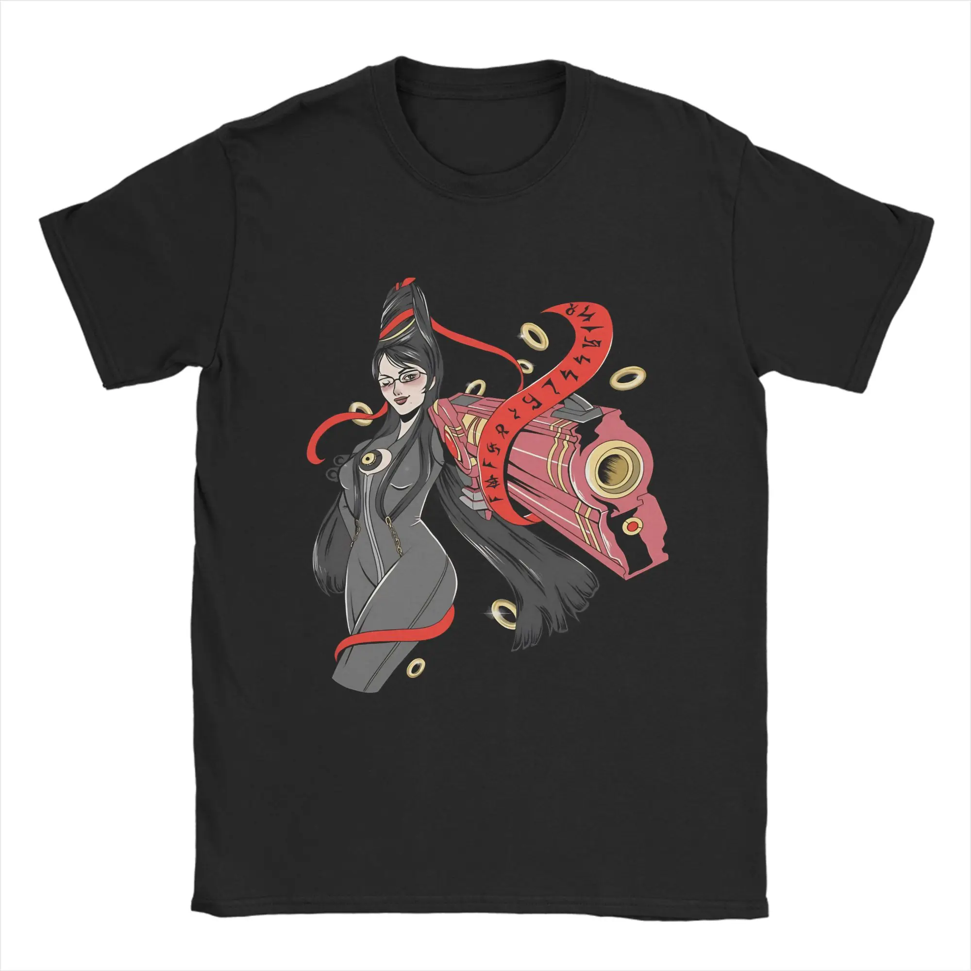 

Мужская футболка Bayonetta Miss Umbra Witch, топы из 100% хлопка, летняя футболка в уличном стиле с короткими рукавами, футболка с круглым вырезом, большие размеры 5XL