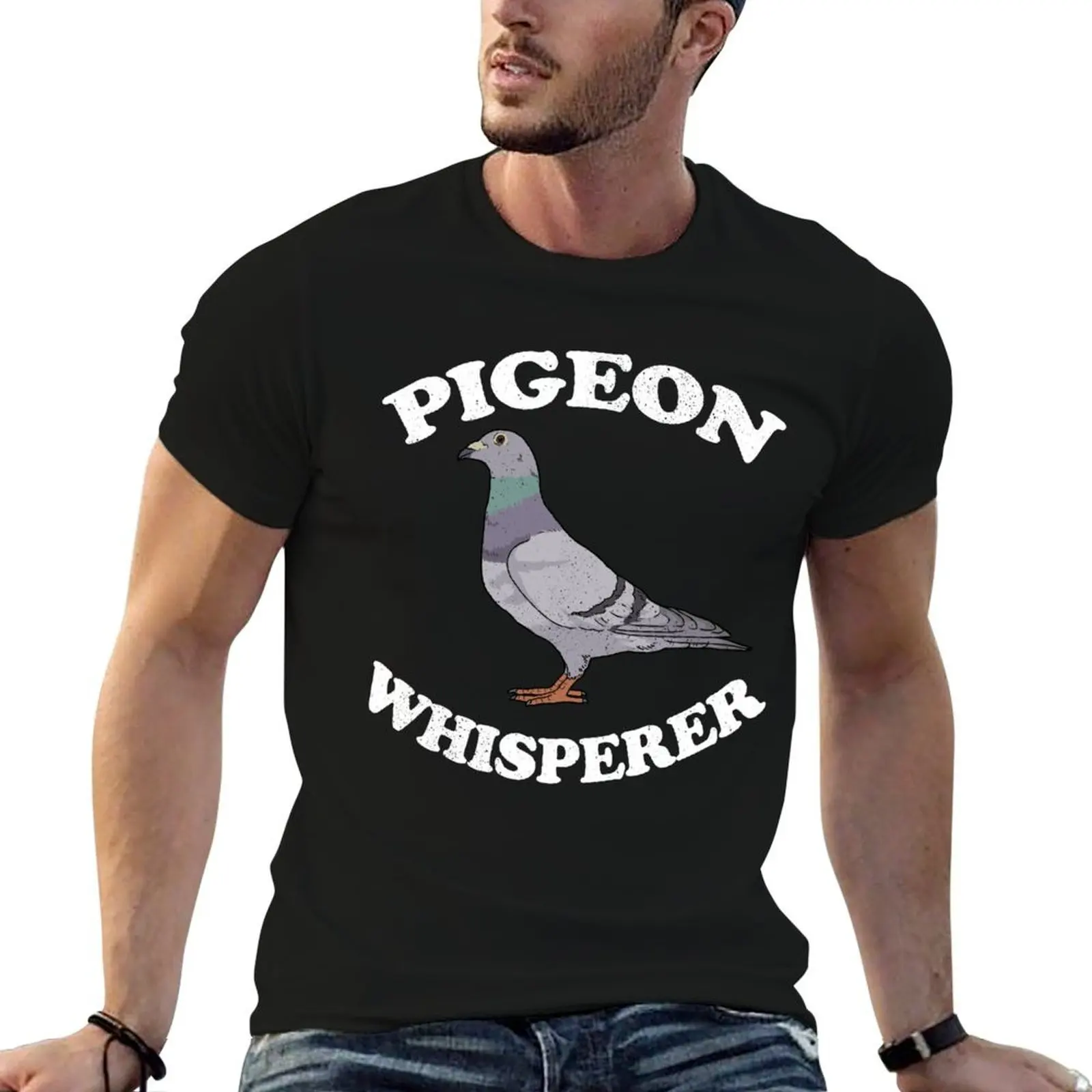 

Pigeon Gifts Pigeon Breeding Pigeon Racing Whisperer T-Shirt man t shirt heavy cotton anime t shirts for man T-Shirt