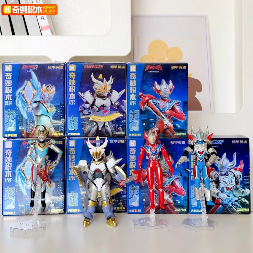 

Original Keeppley Ultraman Action Figure Geed Super Armor Cartoon Anime Children's Toys Puzzle Decorate Model Girl Birthday Gift