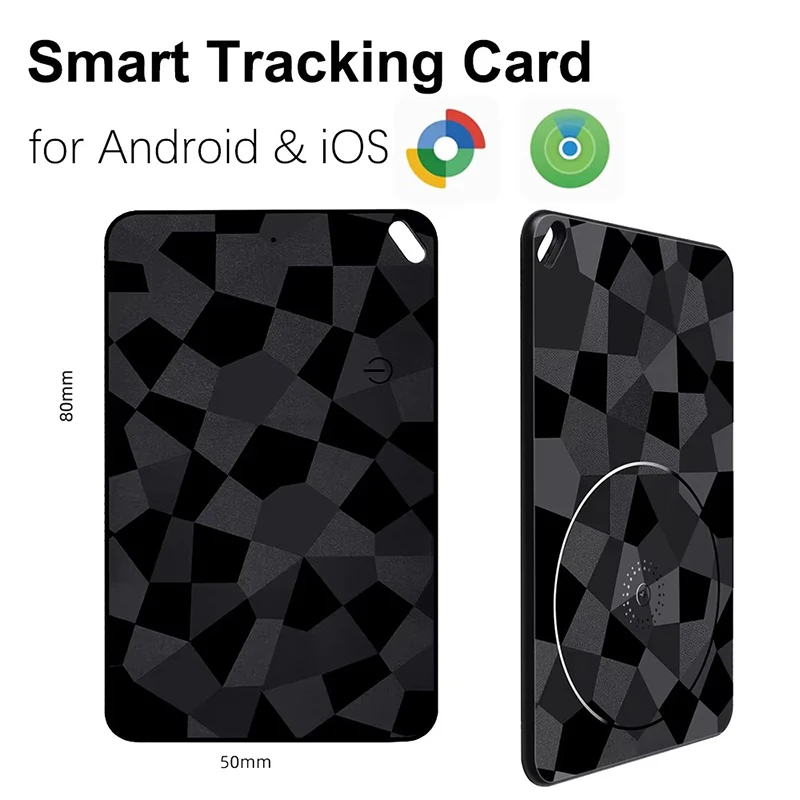 

Wireless Charging Tracking Location Wallet Tracker Card Waterproof GPS Locator Work with Apple Android Find My App Tracker