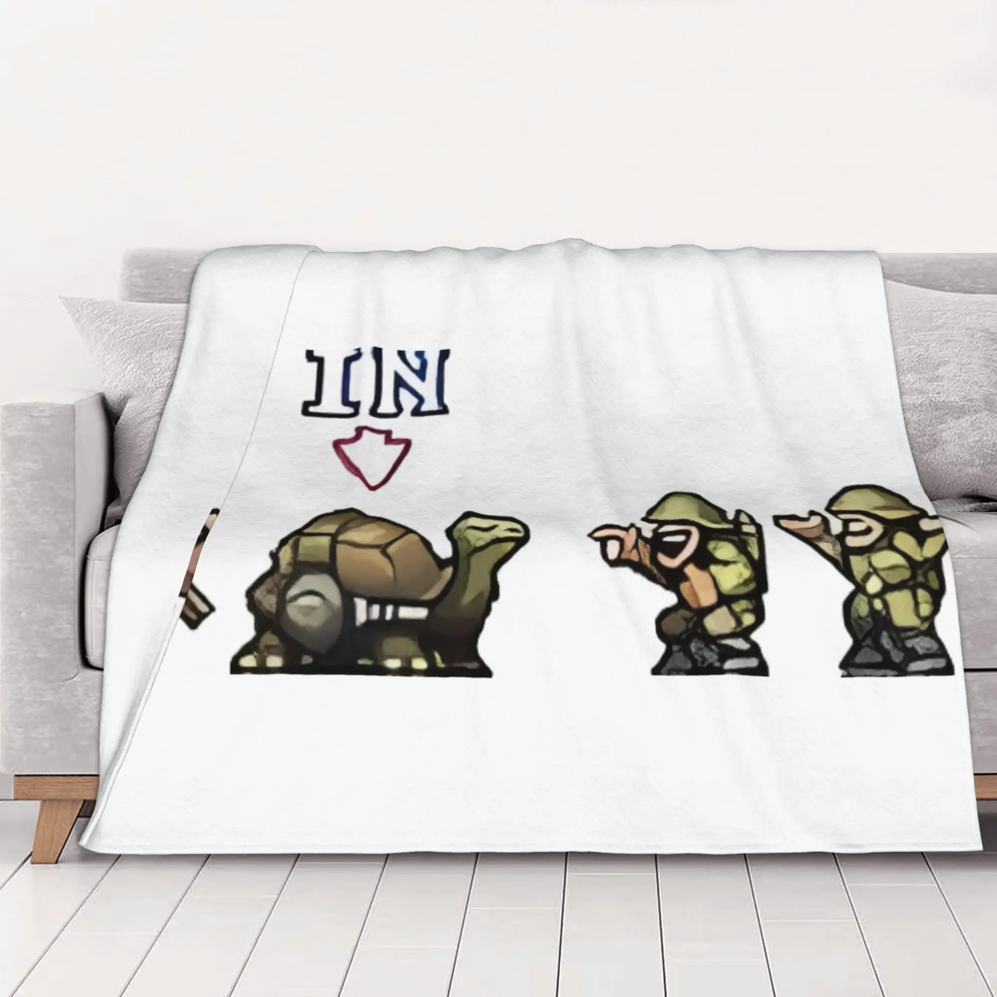 1PC home Cutecore Metal Slug  Run And Gun SNK Neogeo Metal Slug Blanket Super Cosy Plush Home Living Room Sofa halloween
