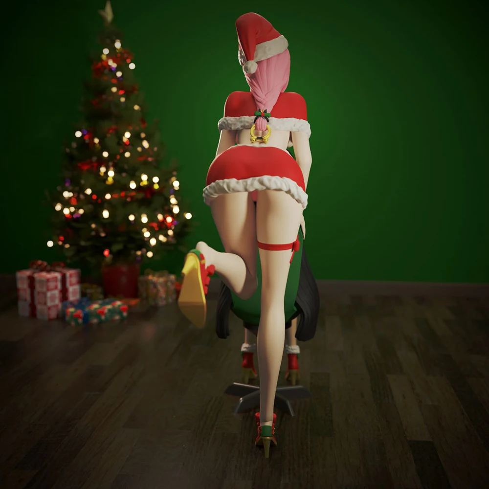 NSFW-Kit de modèle de beautés de Noël, impression 3D, beurre 1/24, figurine en résine non assemblée, kits de statue, jouet non peint, ensemble de jeu Gk