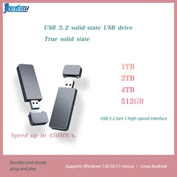 COOLFISH unidad de estado sólido USB 3,2 tipo C, unidad Flash 1T de alta velocidad, disco SSD externo de ordenador para Mac WTG, sistema Dual, envío gratis