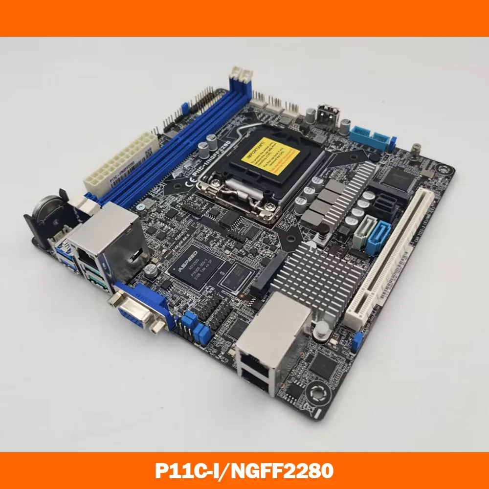 P11C-I Workstation Motherboard For Asus mini-ITX Server Board Dual Gigabit LAN Ports P11C-I/NGFF2280