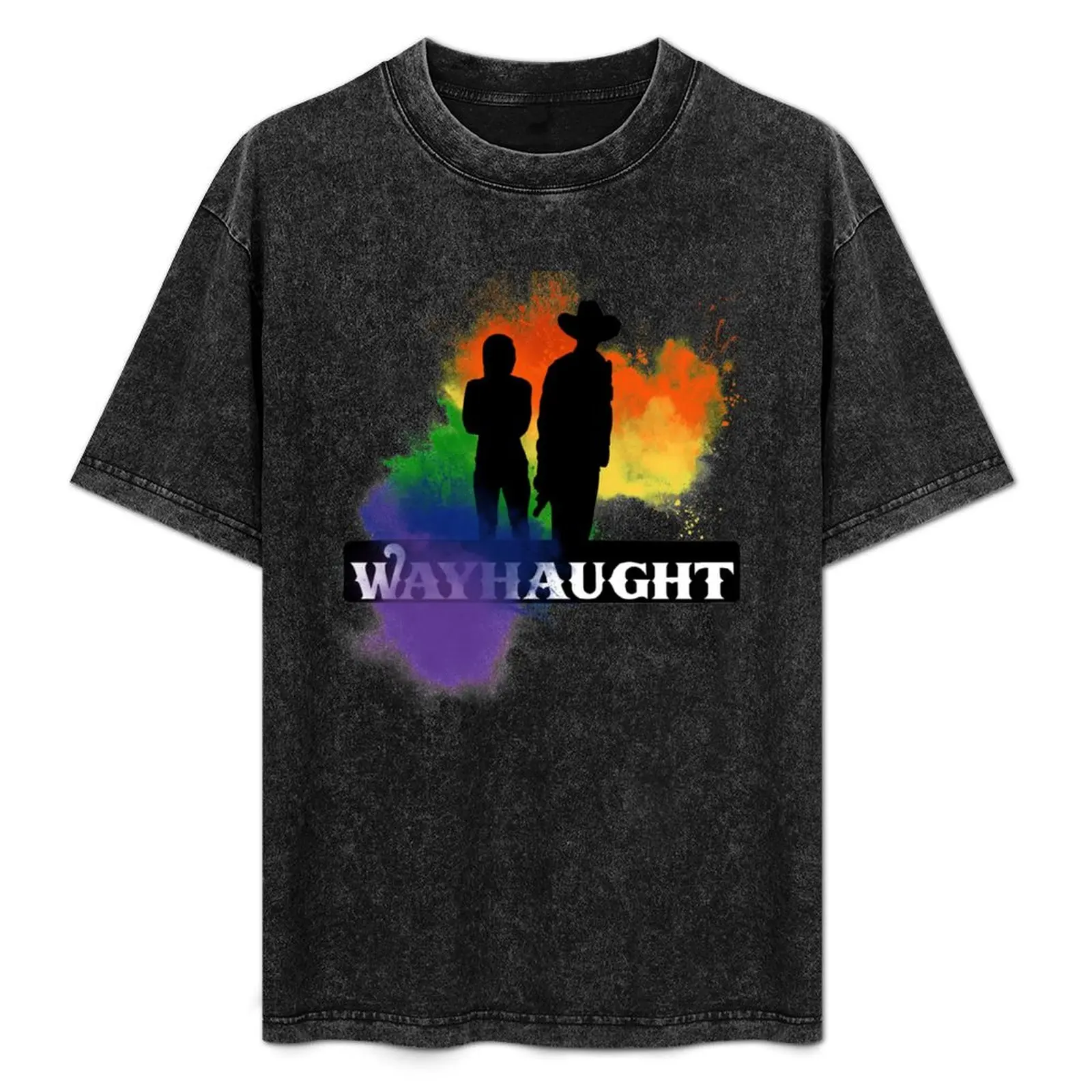 

Wayhaught - Rainbow Splash T-Shirt Work Utility Short Sleeve Shirt