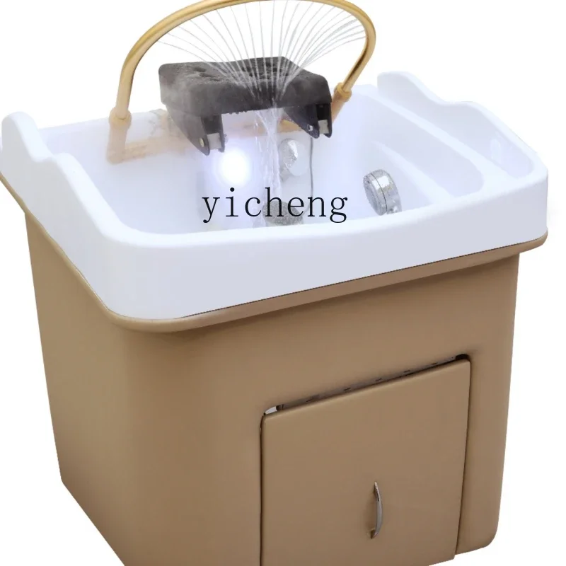 b11-7.1 Moving Bed Special Beauty Salon Basin for Hair Washing and Fumigation with Constant Temperature Heating Circulation 3