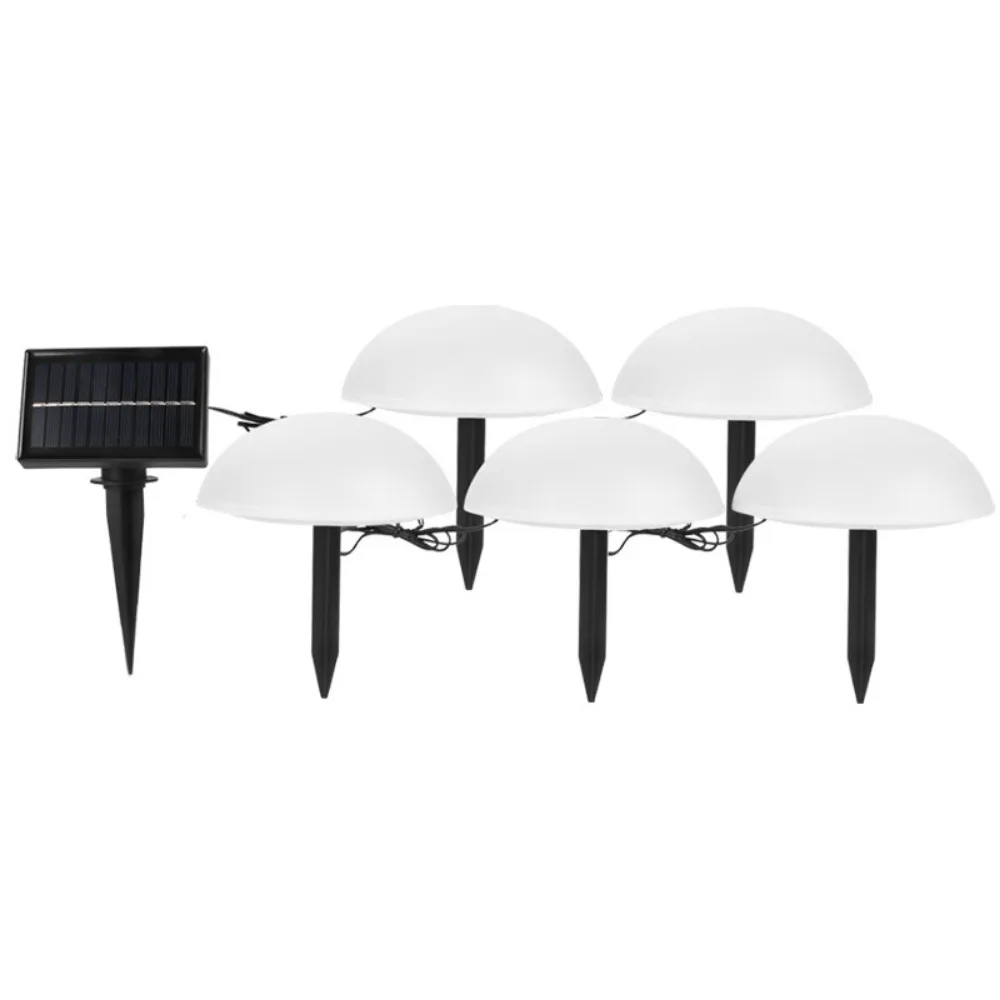 5 In 1 Ball Shaped Solar Ground Light Garden Lawn Lamp LED Solar Lights Outdoor Waterproof Pathway Global Landscape Light