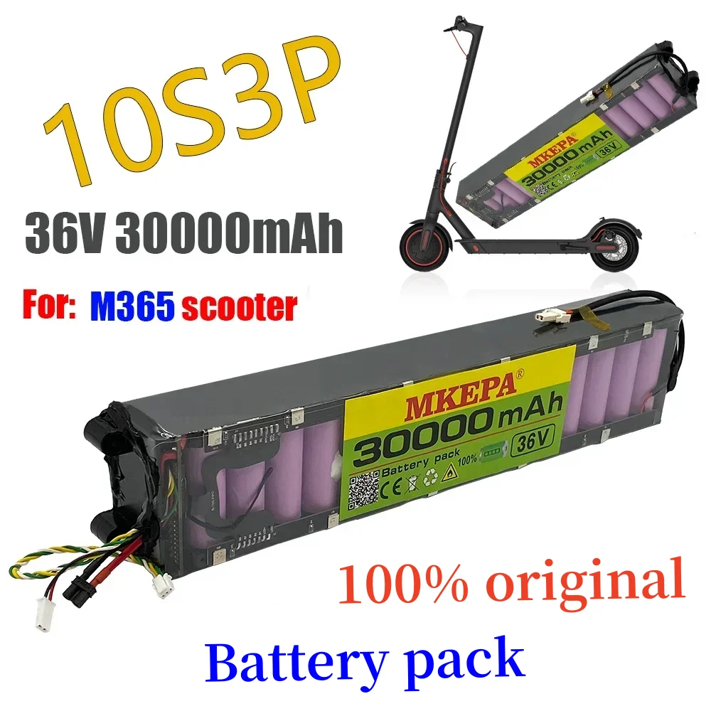 

Original 36V 10500mAh battery For M365 M356 Pro Special battery pack 36V Li-ion battery 30000mAh Riding 55km