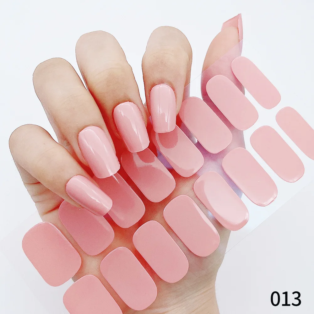 MEBIS 16色単色ネイルアートステッカー フルステッカー モノクロセット 粘着剤付きネイルステッカー 在庫あり ネイルステッカー