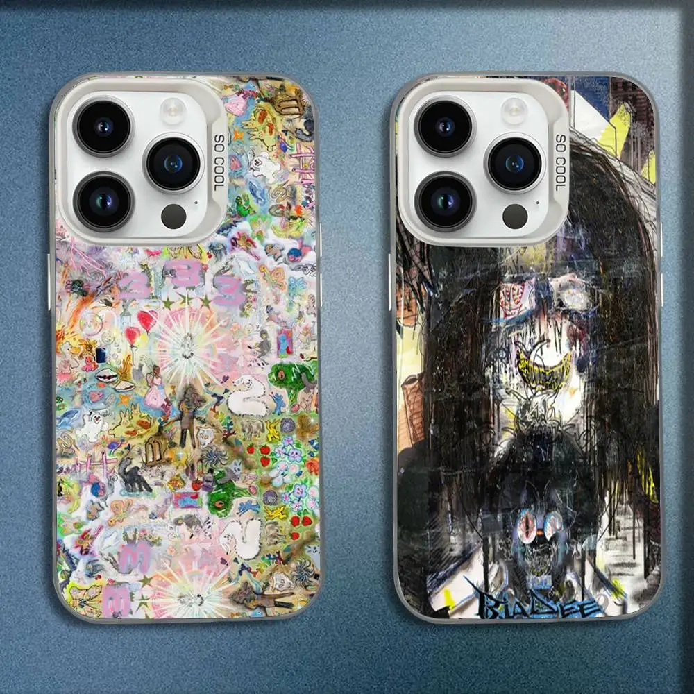 

Rapper B-Bladee 333 Album Phone Case For iPhone 16,15,14,13,12,11,Mini,Pro,E,MAX White Candy Matte Shockproof Cover