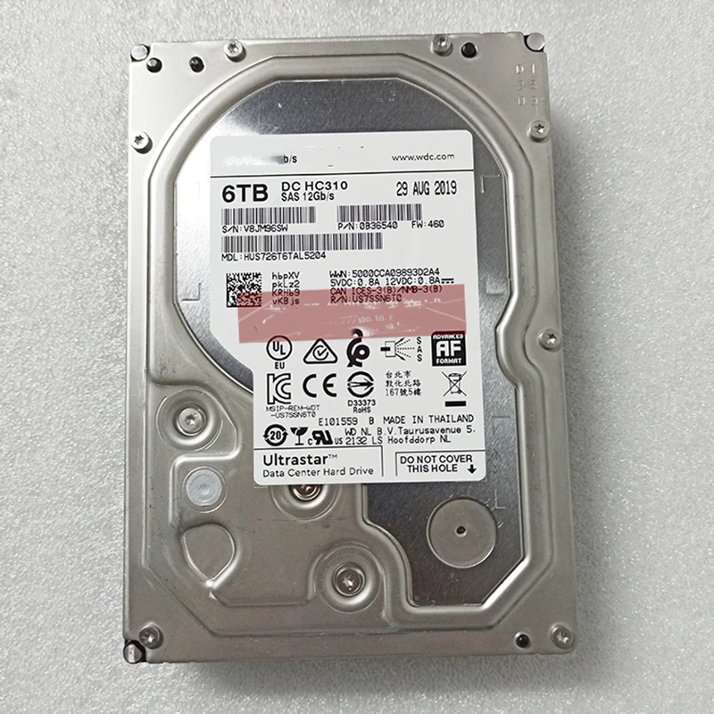 Per WD HC310 muslim6 T 3.5 "7.2K SAS 12GB Enterprise Hard Disk