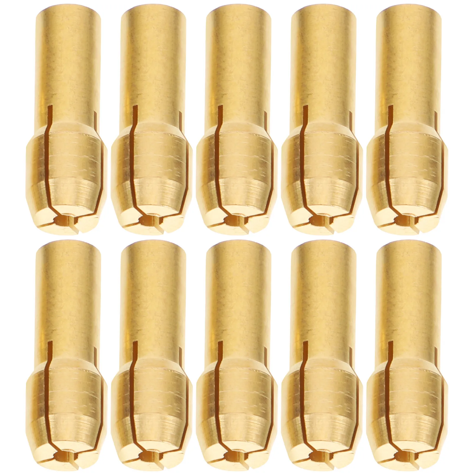 

10Pcs Die Collet Copper Clamping Collet Quick Release Adapter for Grinding Machine Rotary Electric Tool Accessories