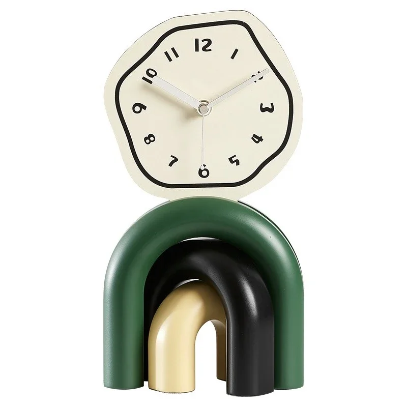 

Cream wind living room tabletop ornament home decoration clocks and watches TV cabinet entrance creative clock