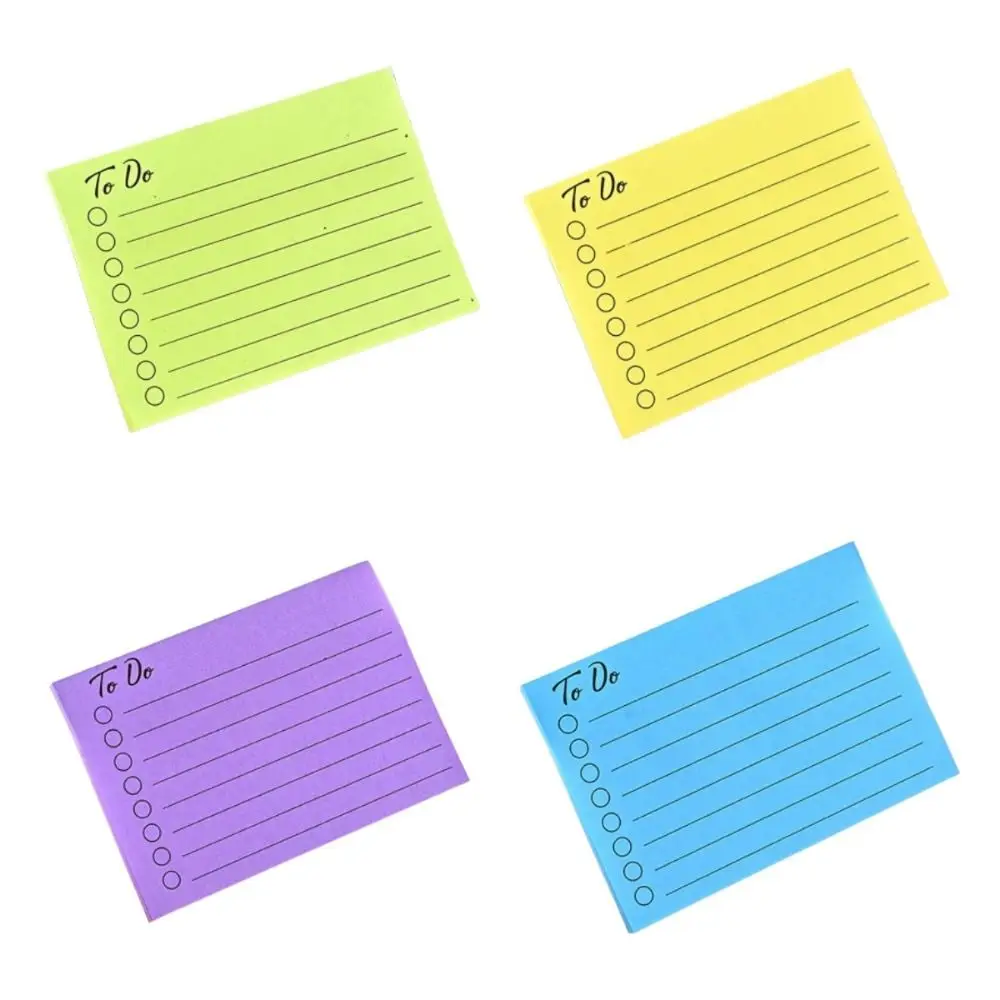 Scrapbooking Sticky Notes Studying Planning Check It Checklist Notepad Creative 8 Colors Timetable Notepad Office Supplies