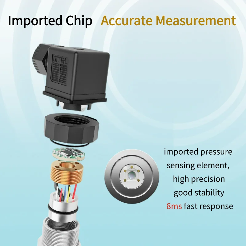 Przetwornik ciśnienia wysokotemperaturowego przy 200 stopniach Celsjusza 4-20ma 0-10v Przetwornik ciśnienia gorącego oleju