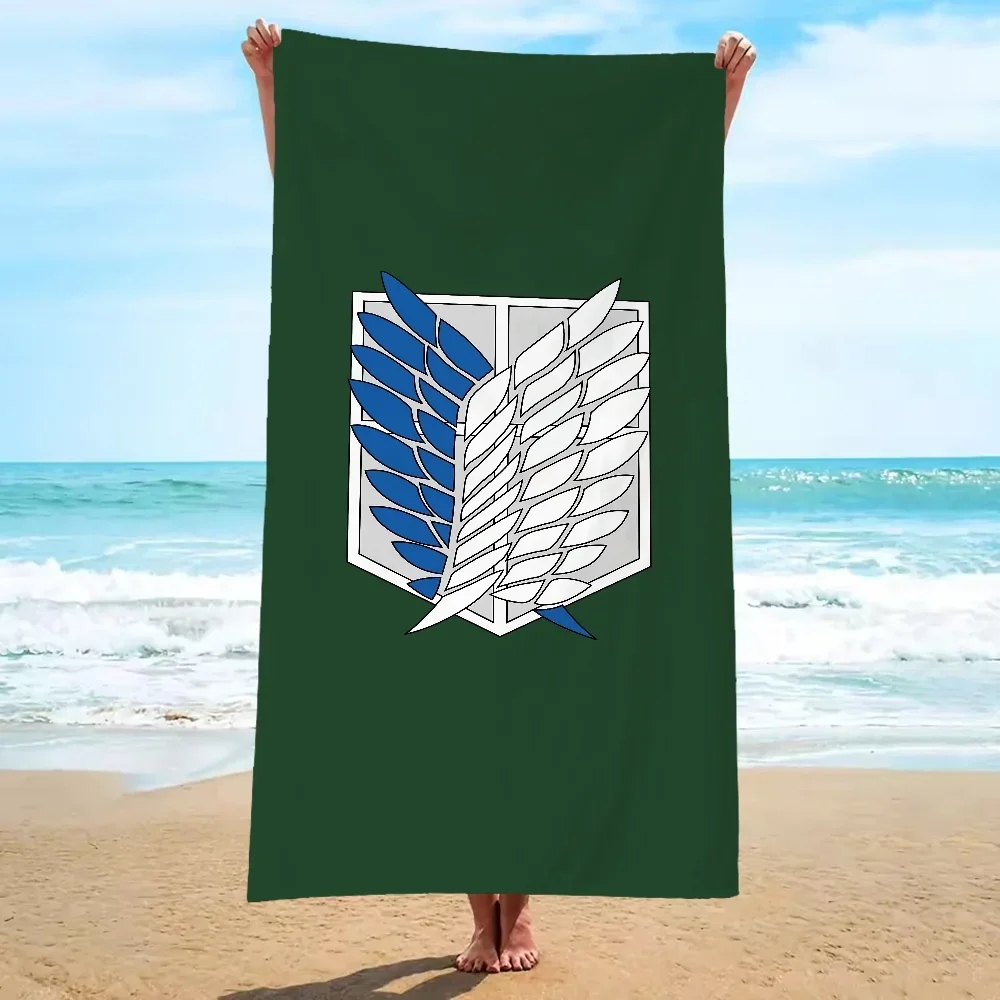 Home Attack on Titan Fast Dry Towel for Fitness Microfiber Sauna Cloth Gym Towels With Designs Large Cotton Beach Towel Man Trip