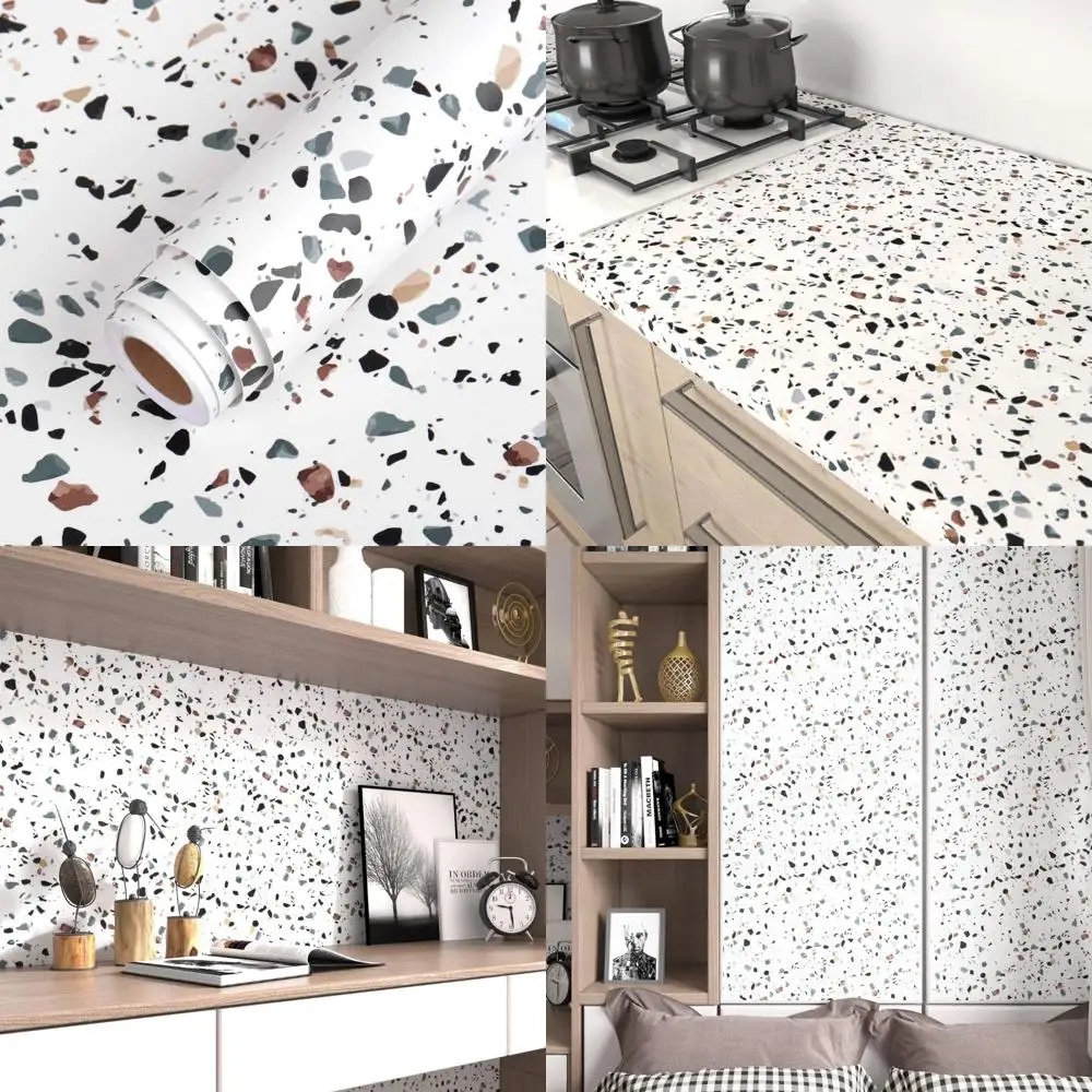 كبير 160 × 36 بوصة تيرازو ماتي الجرانيت الأبيض باكسبلاش وكونترتوب ورق اتصال قشر وعصا