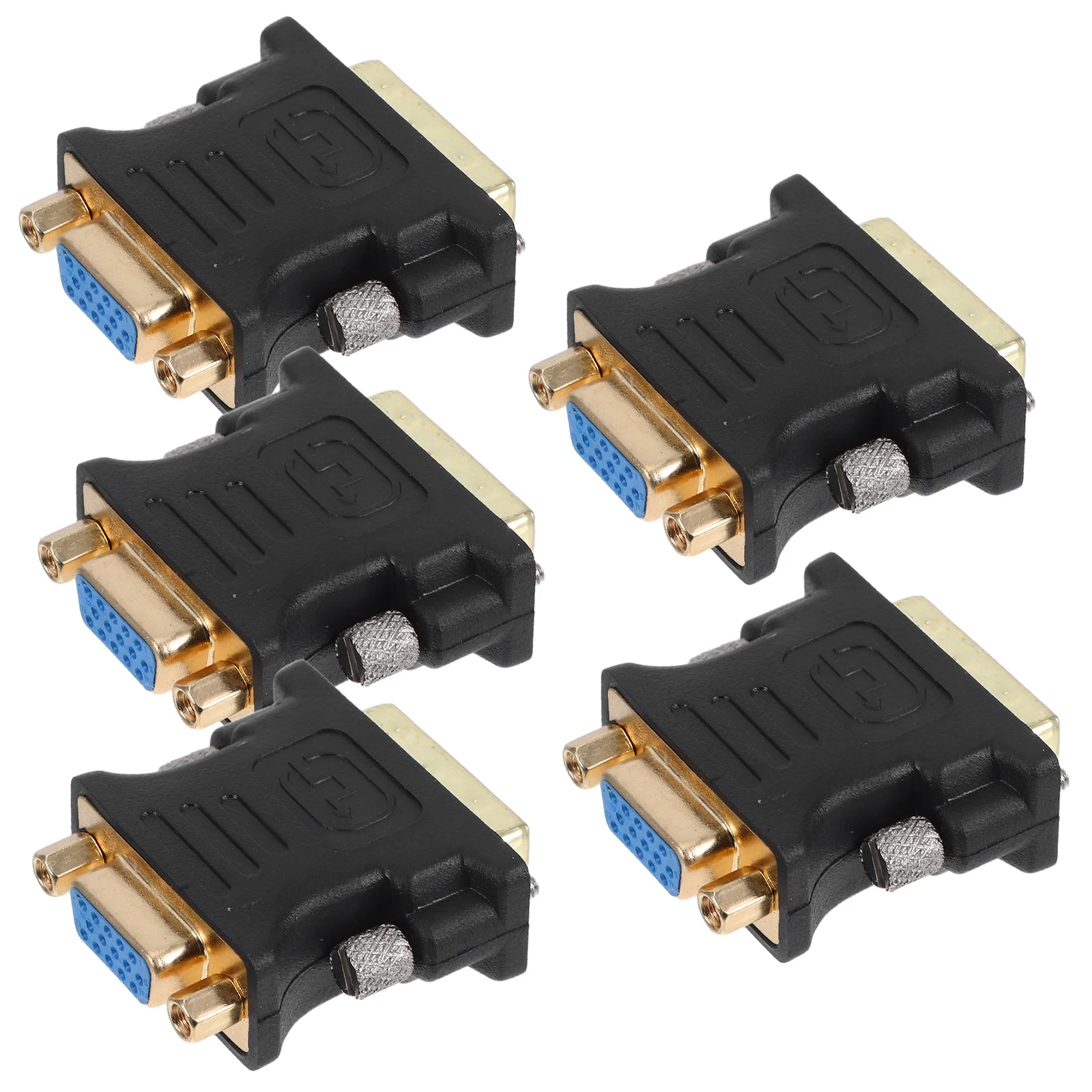 5Pcs Dvi To Vga Con… - image