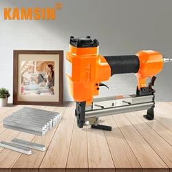 KAMSIN V1015 Pneumatic V NAILER Joining Gun, 30 Gauge, 7-15mm Leg Length, V Nails Framing Joiner, Picture Frame Nail Gun
