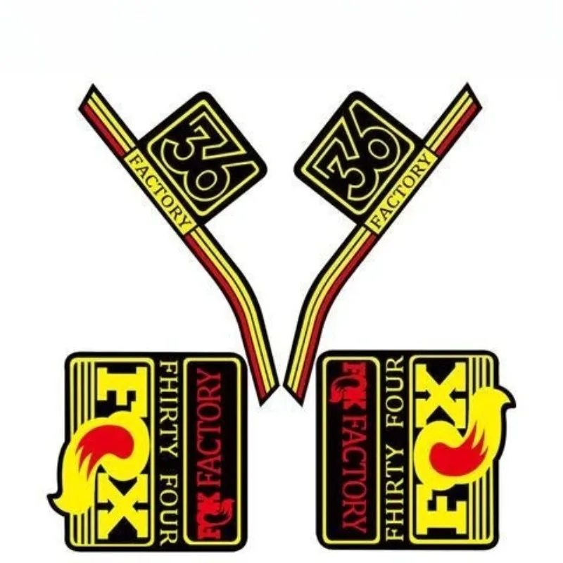 1Set Fox Factory 32 Fork Vinyl Decals, Waterproof MTB Stickers for Front Suspension